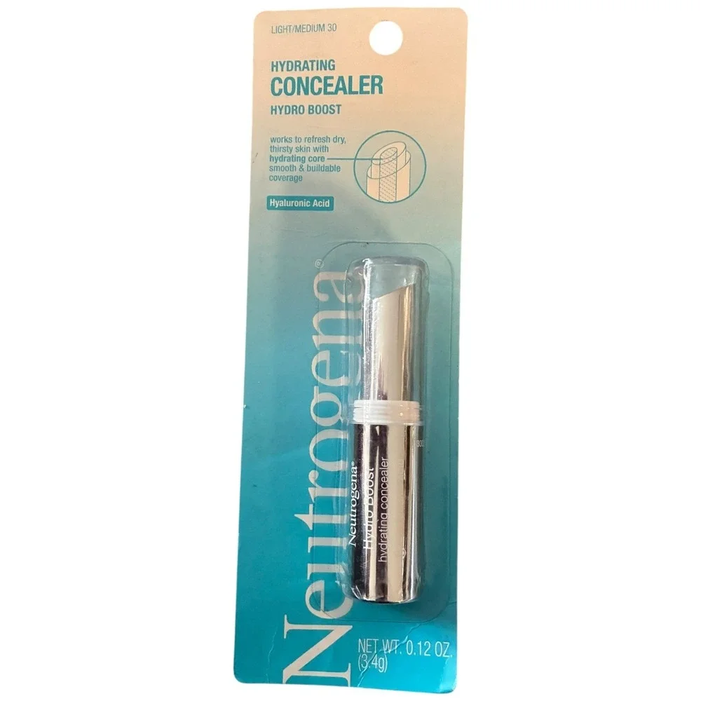 Neutrogena Hydro Boost Hydrating Concealer Hyaluronic 0.12oz Light/Medium 30‎